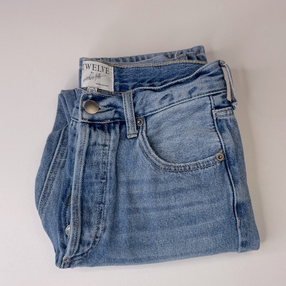 Twelve Women's Straight Leg Jeans - Light Blue